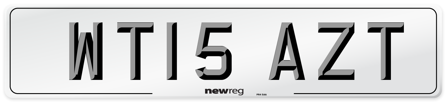 WT15 AZT Number Plate from New Reg